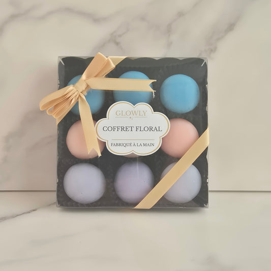 Coffret Floral — 9 Fondants Macarons